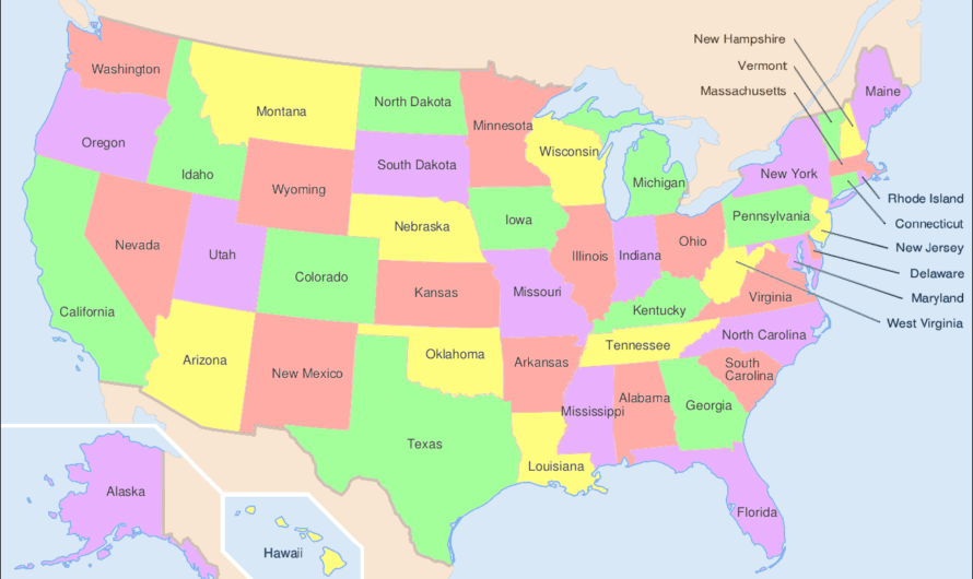 The States in Alphabetical Order – Names of States in USA