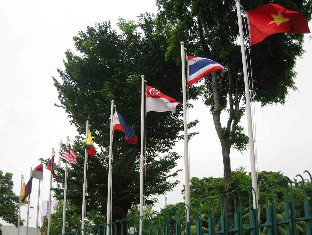Southeast Asian Countries Flags